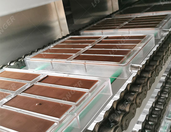 Linha de produção de chocolate