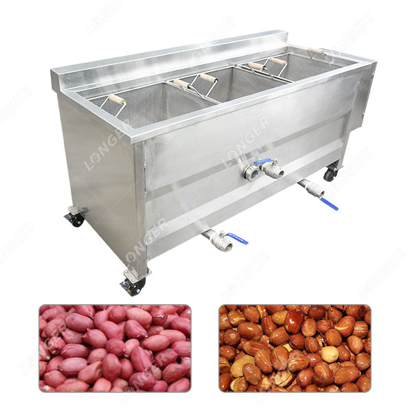 Preço da pequena máquina semiautomática para fritar amendoim