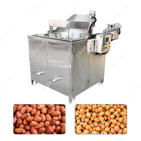 Máquina de Fritar Hambúrguer de Amendoim Revestido LG-YZG1200A