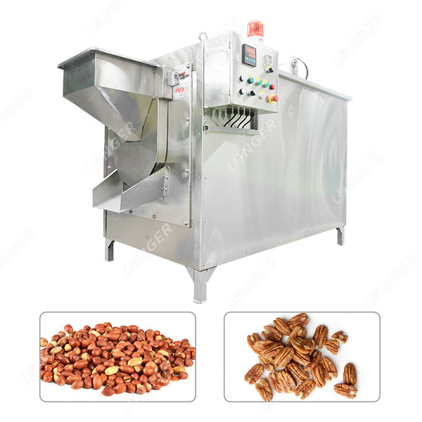Máquina industrial de torrefação de amendoim em tambor para venda