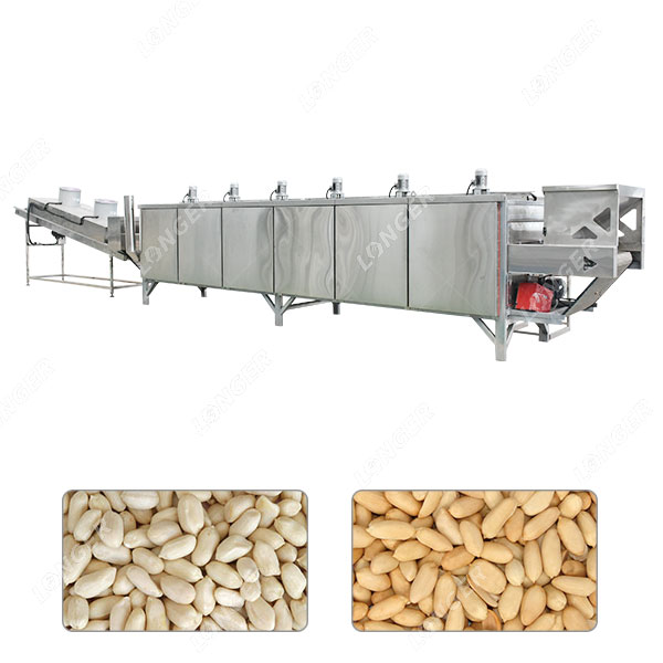 Máquina industrial para fabricação de amendoim e castanha de caju salgados