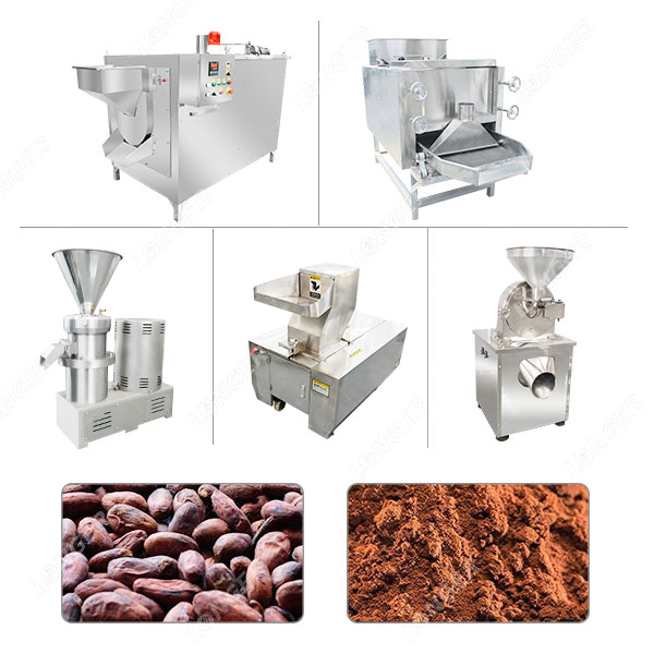 Linha de produção de máquina pequena para cacau em pó
