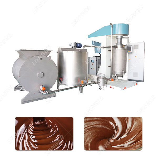 Máquina de moinho de bolas de chocolate para fazer chocolate