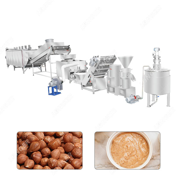 Linha de produção de creme de manteiga de avelã de 200 kg