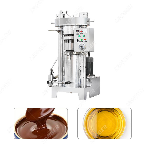 Máquina de extração de manteiga de cacau hidráulica