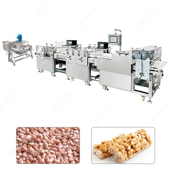 Linha de Produção de Barras de Amendoim 200-500 KG/H