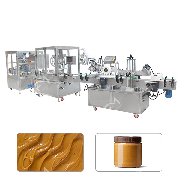 Linha de envase automática de manteiga de amendoim